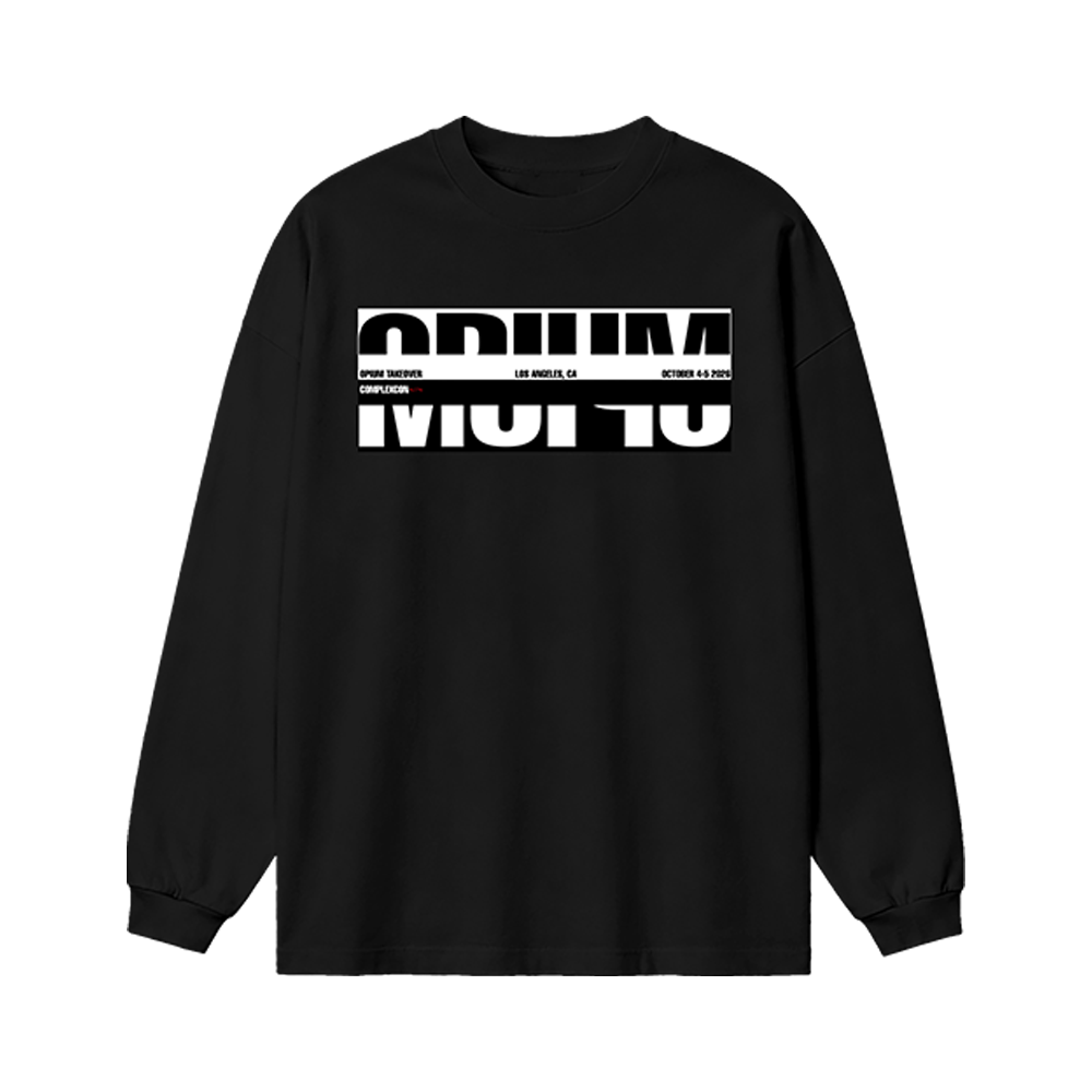トップス Graphic Script Long Sleeve archive opium Opium ComplexCon Long Sleeve - OPIUM OFFICIAL STORE