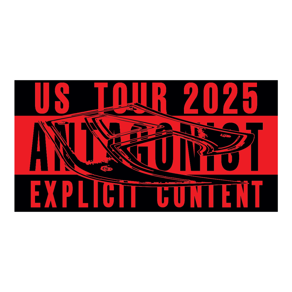 Antagonist Tour 2.0 Black & Red Flag