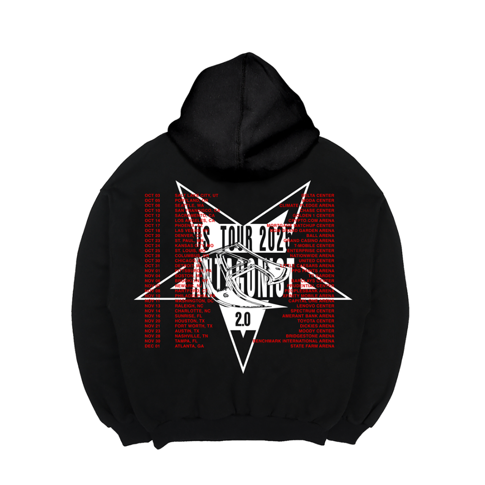 Antagonist Tour Red Dagger Hoodie Back