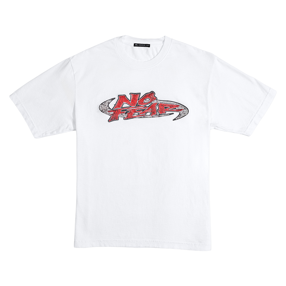 No Fear x Opium Sequin Tee – White